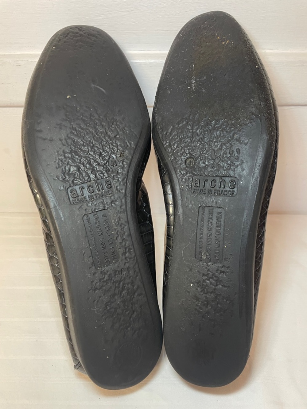 Arche Laius Patent Leather Ballet Flats women’s size 9.5 green but look black - Picture 13 of 16